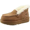 Ugg Ansley Suede Shearling Slip-on Loafers In Pink