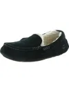 Ugg Ansley Womens Suede Comfy Moccasin Slippers In Black