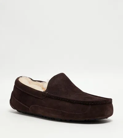 Ugg Ascot 1101110w-esp Loafers Slippers Men's Size Us 12 Espresso Suede Slip-on