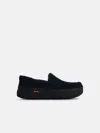 Ugg 'ascot' Black Suede Loafers In Black