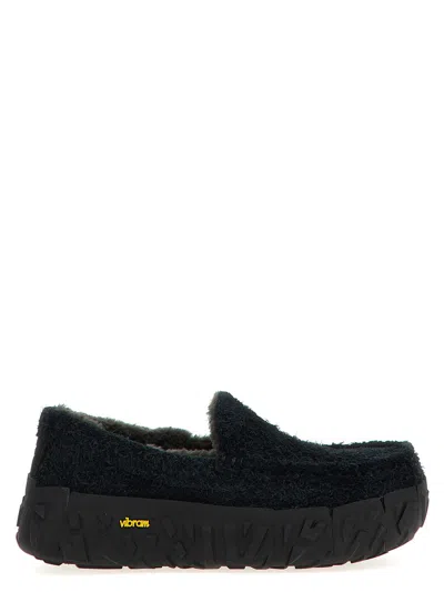 UGG UGG 'ASCOT' BLACK SUEDE LOAFERS