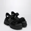 Ugg Womens Adjustable Open Toe Platform Sandals In Black