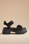 Ugg Womens Adjustable Open Toe Platform Sandals In Black
