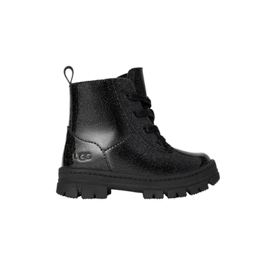 Pre-owned Ugg Ashton Lace Up Boot Toddler 'glitter Black' | Infant Size 9