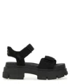 Ugg Womens Adjustable Open Toe Platform Sandals In Black