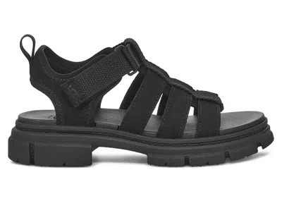Pre-owned Ugg Ashton Strap Sandal (kids) Sneakers In Black