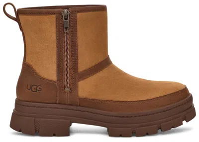 Pre-owned Ugg Ashton Zip Boot (women's) Sneakers In Chestnut In Brown