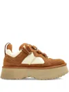 Ugg Astromel Platform Lace-up Sneakers In Brown