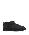 Ugg Asymmetrical Ultra Mini Boots With Twinface Sheepskin Upper In Black