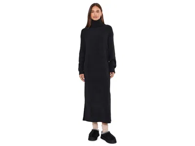 Ugg Atlie Turtleneck Rib Dress Women's Dress Black: Xs, Nylon/polyester