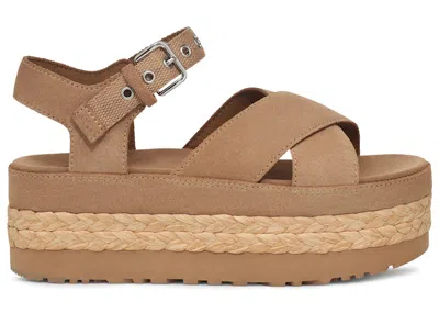 Pre-owned Ugg Aubrey Ankle Al (women's) Sneakers In Sand