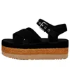 Ugg Aubrey Ankle Strap Platform Sandal In Black