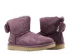 Ugg Australia Classic Mini Stargirl Bow Black Women's Boots 1098475-blk