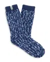 Ugg Australia Chenille Crew Socks In Blue