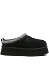 Ugg Tasman Slip-on Shearling Flat Mules In Black