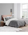 Ugg Avery Plush Reversible 3-pc. Comforter Set, King In Seal Grey