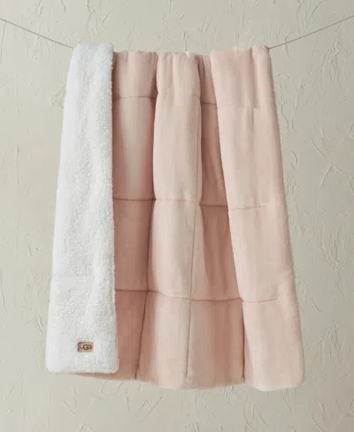 Ugg Avery Plush To Fleece Reversible Throw, 50" X 70"