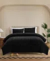 Ugg Avery Ribbed 3-pc. Comforter Set, King In Black