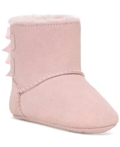 Ugg Baby Bailey Bow Booties In Seashell Pink