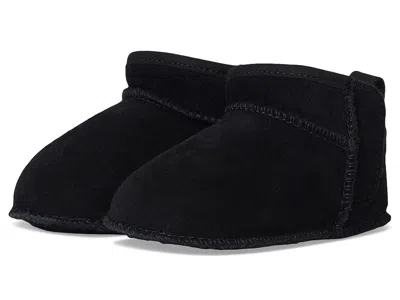 Ugg Baby Classic Ultra Mini (infant) Kids Shoes Black : 2/3 (6-12 Months) M, Suede