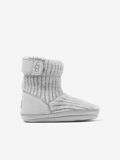 Ugg Skylar Ribbed-knit Slippers In Grey