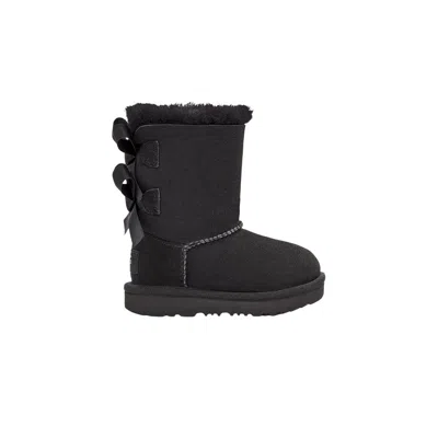 Pre-owned Ugg Bailey Bow 2 Boot Toddler 'black' | Infant Size 7