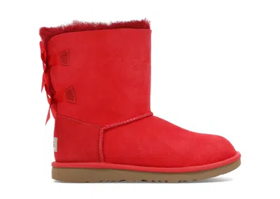 Pre-owned Ugg Bailey Bow Ii Boot (kids) Sneakers In Ribbon Red