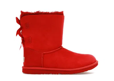 Pre-owned Ugg Bailey Bow Ii Boot (kids) Sneakers In Samba Red