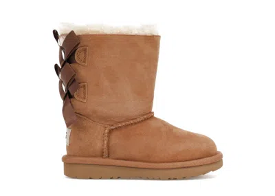 Pre-owned Ugg Bailey Bow Ii Boot (toddler) Sneakers In Chestnut In Brown