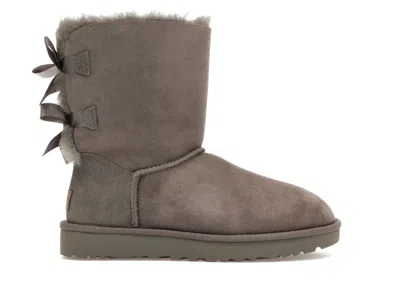 Pre-owned Ugg Bailey Bow Ii Boot (women's) Sneakers In Grey