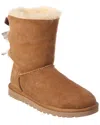 Ugg Mini Bailey Bow Ii Shearling Fur Boots In Brown