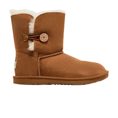 Pre-owned Ugg Bailey Button 2 Boot Kids 'chestnut' | Brown | Kid's Size 1