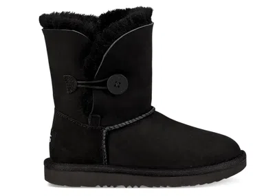 Pre-owned Ugg Bailey Button Ii (kids) Sneakers In Black