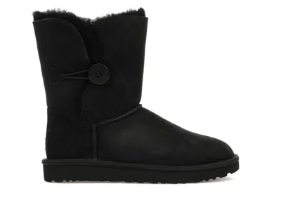 Pre-owned Ugg Bailey Button Ii (women's) Sneakers In Black
