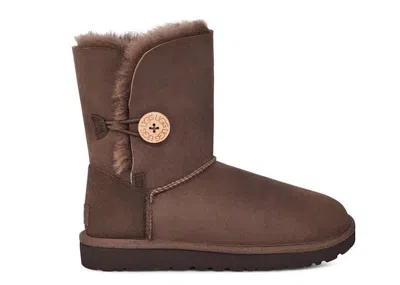 Pre-owned Ugg Bailey Button Ii (women's) Sneakers In Burnt Cedar