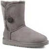 Ugg Bailey Button Ii Womens Suede Fur Lined Casual Boots In Gray