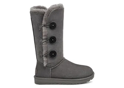 Pre-owned Ugg Bailey Button Triplet Ii Boot (women's) Sneakers In Grey