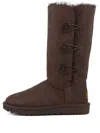 Ugg Bailey Button Triplet Ii "chocolate" Boots