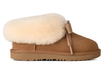 Pre-owned Ugg Bailey Slipper (kids) Sneakers In Chestnut In Brown