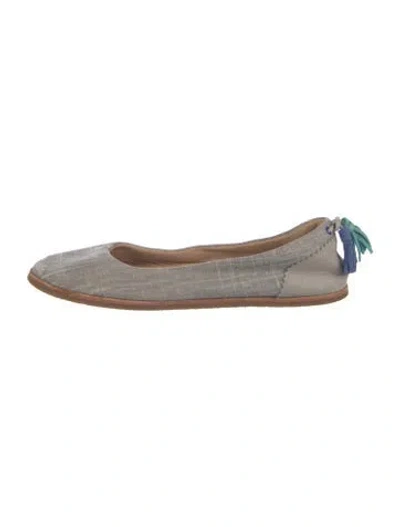 Pre-owned Ugg Ballet Flats In Gray