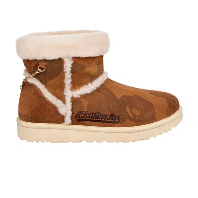 Pre-owned Ugg Bape X Classic Mini Boot 'chestnut' In Brown
