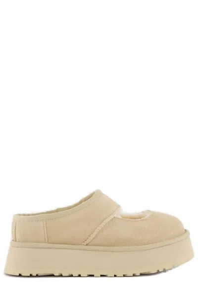 Ugg Kids' Bea Cut-out Detailed Slip-on Slippers In Neutral