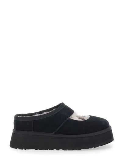 UGG 'BEA MARY JANE' BLACK MULES WITH CUT-OUT DETAIL IN SUEDE WOMAN