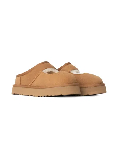 Ugg Kids' Bea Mary Jane Slippers In Brown