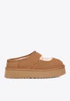 Ugg Bea Mary-jane Suede Flatform Mules In Brown