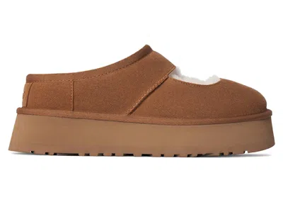 Pre-owned Ugg Bea Mary Jane (women's) Sneakers In Chestnut In Brown