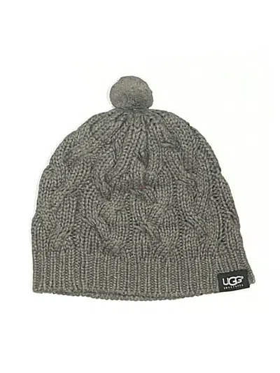 Pre-owned Ugg Beanie Hat In Gray