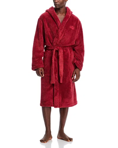Ugg Beckett Faux Sherpa Bathrobe In Red