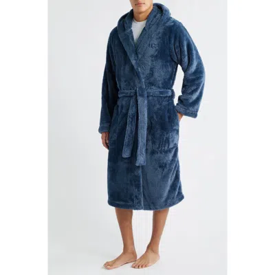 Ugg ® Beckett Fleece Hooded Robe In Blue