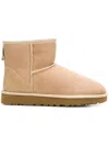 Ugg 10mm Classic Ultra Mini Shearling Boots In Beige